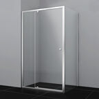 Душевой уголок Wasserkraft Aula 100x80 11P17 стекло прозрачное, профиль серебро