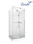 Душевая кабина Ceruttispa 90x90 MiMi90Т стекло прозрачное, профиль хром