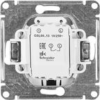 Выключатель встраиваемый Systeme Electric Glossa 1 клавиша цвет антрацит