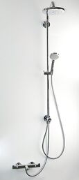 Душевая стойка Hansgrohe Croma 220 Showerpipe 27223000 с термостатом и изливом, хром