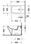 Биде напольное Duravit DuraStyle 2283100000