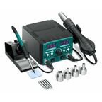 Ремонтная паяльная станция KRAFTOOL KR-75, 2-в-1 100-480С 750 Вт, 55340