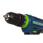 Дрель-шуруповерт аккумуляторная ударная Rockfield RF2052K, 20 В Li-ion 2x2 Ач