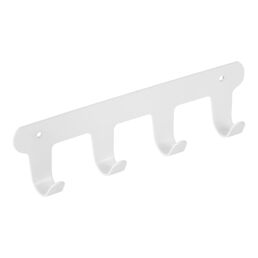 Вешалка для ванной Fixsen Practica 4 крючка на шуруп металл белая (FX-805W-4)