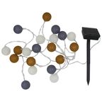 Гирлянда светодиодная шарики Inspire Hina на солнечных батареях 20 LED цвет мультиколор