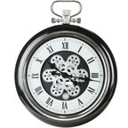 Часы настенные IsTime Gear черные 41х7х50 см