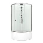 Душевая кабина Domani-Spa Simple высокий поддон 90x90 см цвет хром