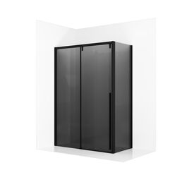 Душевой уголок Ambassador Intense 130x100 110022202IBB-100IBB стекло тонированное, профиль черный, без поддона