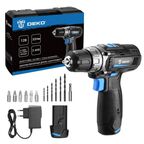 Дрель-шуруповерт аккумуляторная Deko ZKCD12 084-1040, 12 В Li-ion 2x3 Ач