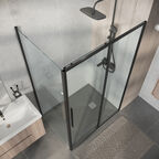 Душевой уголок Niagara Nova 130x90 NG-34-13AGR-A90GR-34 стекло прозрачное, профиль графит матовый