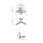 Крючок для ванной комнаты Lemer Nature 2 рожка металл цвет хром