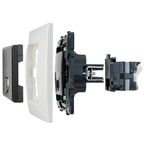 Розетка компьютерная RJ45 категория 5e UTP - Legrand Structura - магнезиум