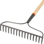 Грабли прямые Truper 17882 16 зубьев 151 см металл с черенком