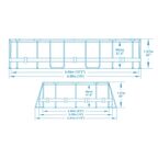 Бассейн каркасный Bestway 56946 BW 488x305x107 см 10950 л