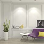 Плинтус потолочный Modern 6 полистирол 100x25x2000 мм белый