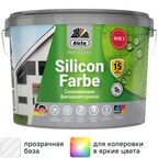 Краска фасадная Dufa SiliconFarbe матовая цвет прозрачный база 3 2.5 л