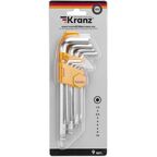 Набор ключей имбусовых Kranz KR-12-5211 1.5-10 мм, 9 шт.