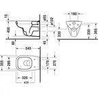 Подвесной унитаз Duravit Set D-Code с крышкой