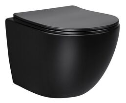 Унитаз подвесной Vincea Globo VT1-14SMB безободковый, матовый черный