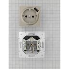 Розетка USB встраиваемая Lezard Vesna 742-3788-181 с заземлением цвет титан