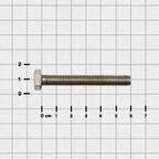 Болт DIN 933 нержавеющая сталь А2 8x60 мм 4 шт.