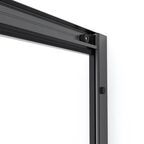 Душевой уголок Domani-Spa Cube квадратный 90x90 см черный профиль прозрачное стекло раздвижной