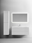 Тумба с раковиной Sancos Snob T SNT120W 120 см подвесная, Bianco