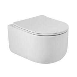 Унитаз подвесной BelBagno Soft-Tor BB084CH-TOR/SC безободковый, с сиденьем микролифт, белый