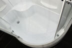 Душевая кабина Royal Bath 120х80 RB 8120BK1-T L стекло прозрачное, профиль белый