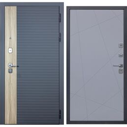 Дверь DIVA 76 2050x960 Правая Дуб Серая - Д11 Силк Маус УТ-00083140