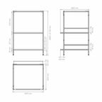 Напольный шкаф Вельга Konsensa 60x87x56 см цвет черный