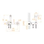 Гигиенический душ с поворотным управлением RGW SP-216Gb