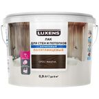 Лак для стен и потолков Luxens акриловый цвет орех полуглянцевый 0.9 л