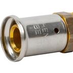 Муфта комбинированная 1/2"x20 мм НР латунь
