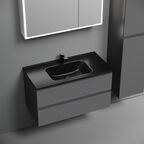 Тумба с раковиной Sancos Folk FL90GS 90 см Grey Soft