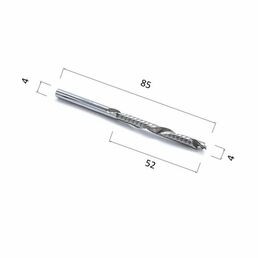 Фреза DJTOL A1FLX4.52 компрессионная спиральная однозаходная (по дереву, композиту (АКП), пластику)