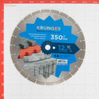 Диск алмазный по бетону Kronger Beton Blade 350x25,4x3 мм сегментный мокрый/сухой рез (B200350)
