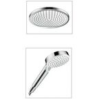 Душевая стойка Hansgrohe Crometta S 240 1jet Showerpipe Reno 27270000 без излива, хром