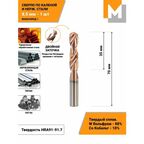 Сверло по металлу 8,5 мм - 1 шт. твердосплавное машзавод 1