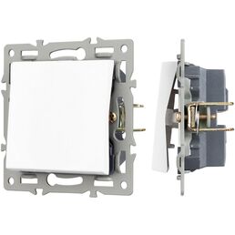 Механизм выключателя одноклавишный непроходной SWT-MK01-PL-WH (250V, 16A) (Arlight) 043710