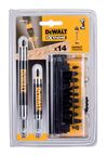Набор бит DEWALT DT70512T, EXTREME IMPACT TORSION 25 мм, в тонком карманном чехле