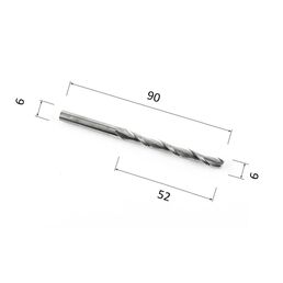 Фреза DJTOL A2LX652 спиральная двухзаходная стружка вверх (по дереву, композиту (АКП), пластику)