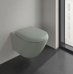 Унитаз подвесной Villeroy & Boch Antao 4674T0R8 Morning Green Almond CeramicPlus