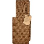 Корзина с крышкой для хранения 30x15x18 см бумага цвет коричневый