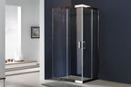 Душевой уголок Royal Bath 100х90 RB9100 HPD-T-CH стекло прозрачное, профиль хром, без поддона