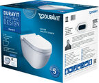 Подвесной унитаз Duravit Starck 3 2527090000 + сиденье SoftClose 0063890000