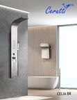 Душевая панель Ceruttispa Celia br CT10405 с изливом, матовая нержавеющая сталь