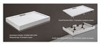 Душевой поддон WeltWasser WW TRS 100х90 10090 Stone-WT черный