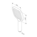 Лейка для душа AM.PM Flash F0280S22 3 режима цвет черный