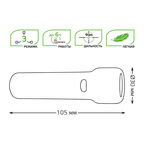 Фонарь Gauss ручной GFL202 1W 50lm Li-ion 1200mAh LED